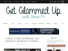 Tablet Screenshot of getglammedup.com